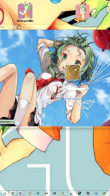 V家衍生绿毛 Vocaloid Gumi V2 win7主题