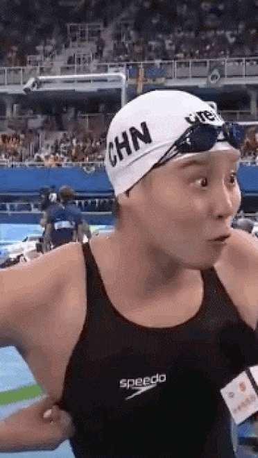 洪荒之力傅园慧 赛后精彩表情包