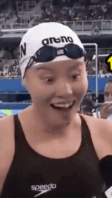 洪荒之力傅园慧 赛后精彩表情包