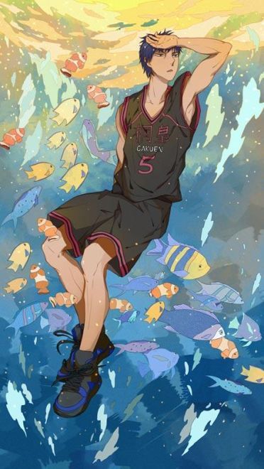 黑子篮球 奇迹的世代 同人手绘手机壁纸