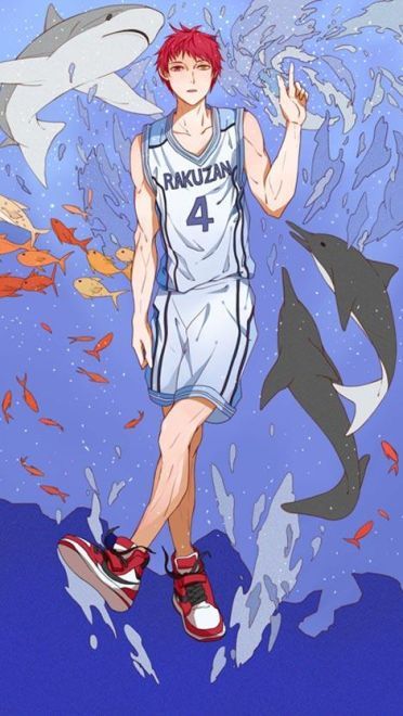 黑子篮球 奇迹的世代 同人手绘手机壁纸