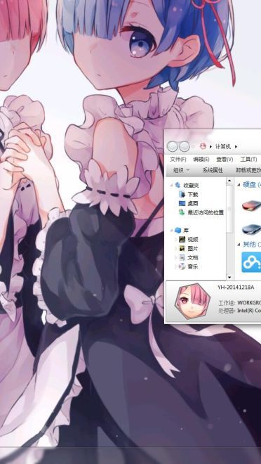 姐妹同心 超可爱拉姆蕾姆 从零开始 win7主题