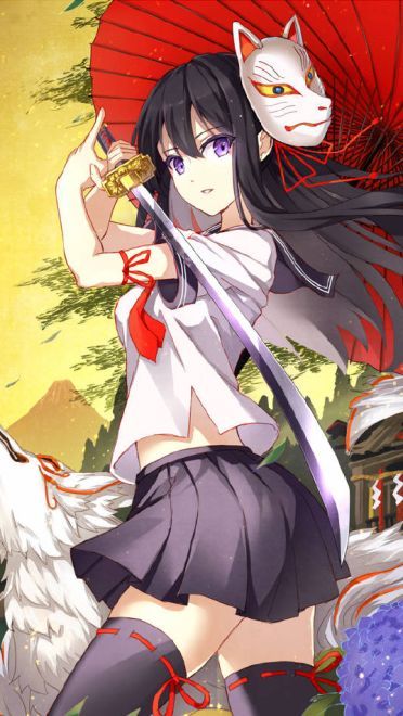 黑长直才是正义 动漫黑长直少女手机壁纸