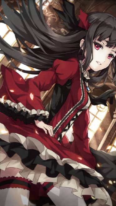 黑长直才是正义 动漫黑长直少女手机壁纸