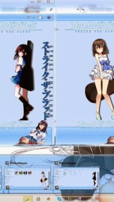 剑巫姬柊雪菜 噬血狂袭v2 win7主题