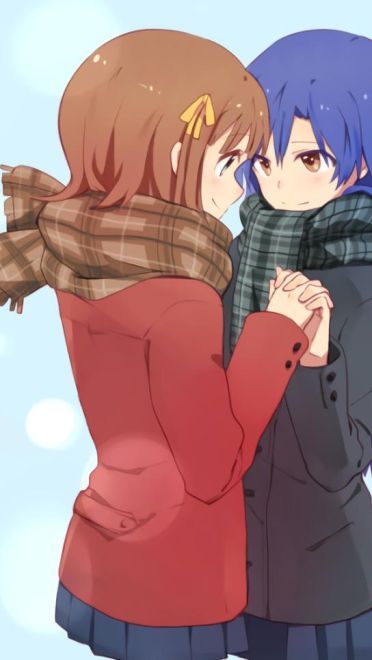 百合大法好 手机壁纸 女孩之爱