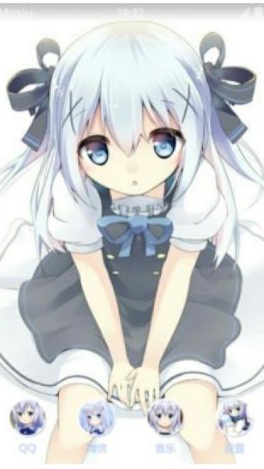 超软萌的香风智乃 点兔 安卓主题