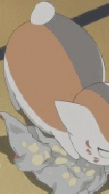 圆鼓鼓 肥嘟嘟 夏目友人帐猫咪老师GIF表情包