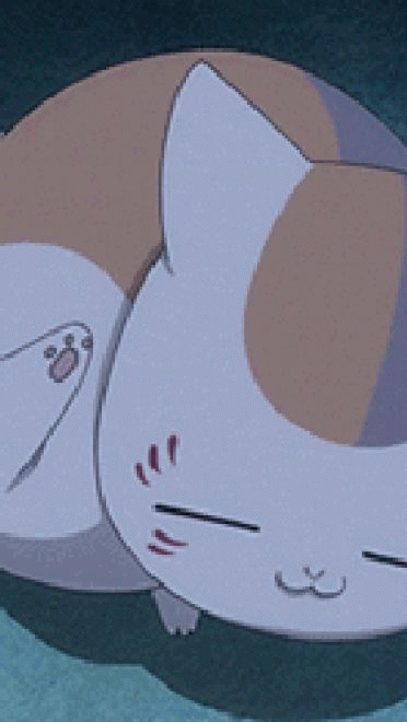 圆鼓鼓 肥嘟嘟 夏目友人帐猫咪老师GIF表情包