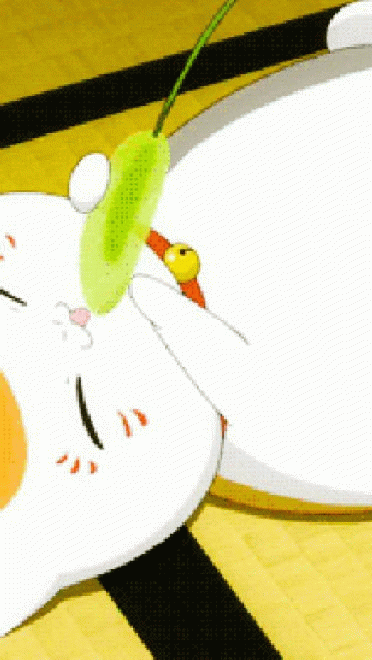 圆鼓鼓 肥嘟嘟 夏目友人帐猫咪老师GIF表情包