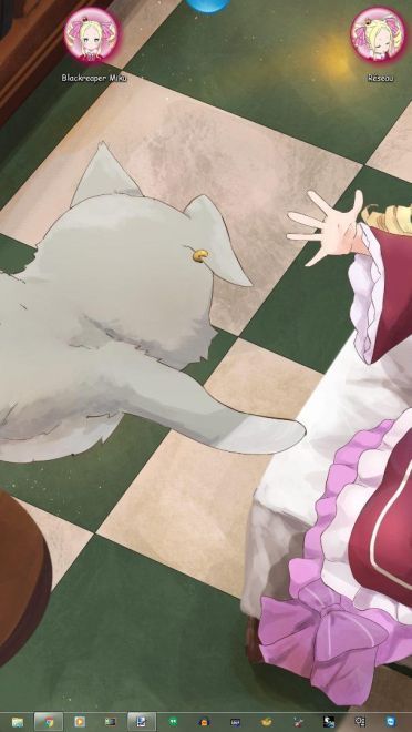 双卷马尾惹人妖精 碧翠丝 从零开始 win7主题