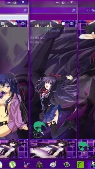 天然呆夜刀神十香 约会大作战 win7主题