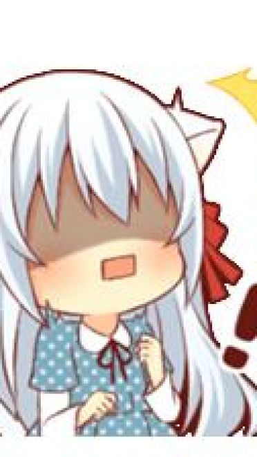 萌萌白发猫耳娘 Fluffy white ca 表情包