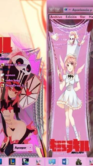 热血的斩服少女 蛇崩乃音 win7主题