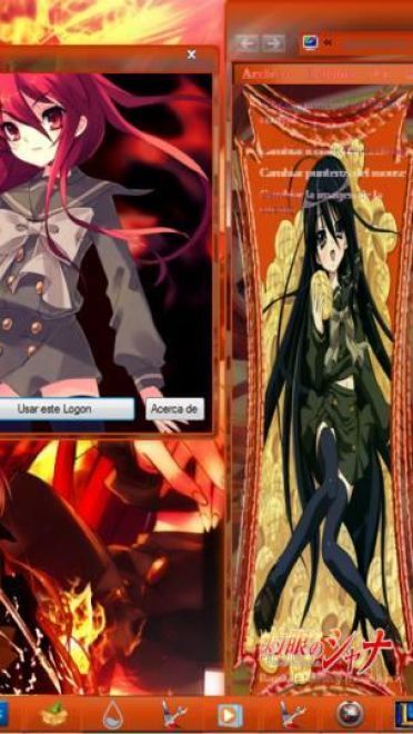 红色烈焰 灼眼的夏娜 win7主题