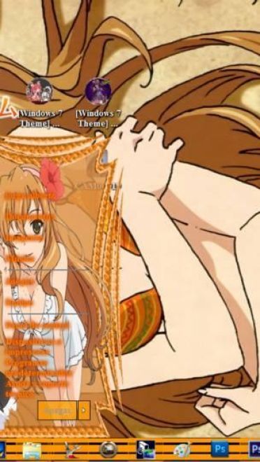 超完美大小姐 加贺香子 金色时光 win7主题