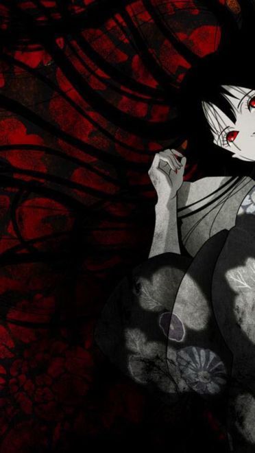 地狱少女阎魔爱 动漫少女电脑壁纸下载