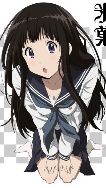 冰菓 折木奉太郎&千反田爱瑠 玫瑰色的动漫手机壁纸(1)