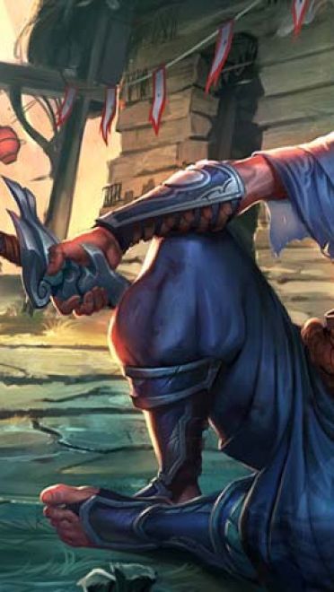 LOL疾风剑豪壁纸 以血为墨的男人