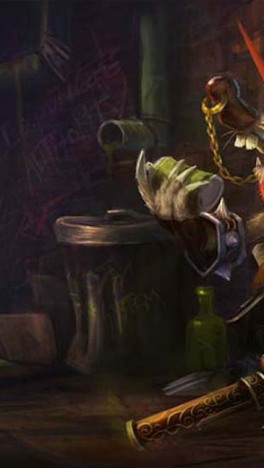 英雄联盟瘟疫之源壁纸 一个贼眉鼠眼的英雄