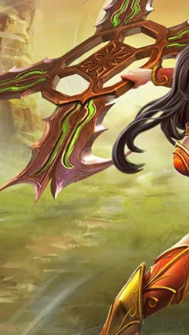 lol战争女神希维尔动漫游戏电脑壁纸