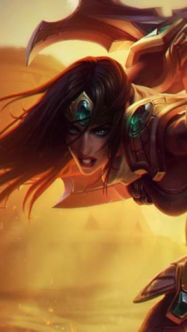 lol战争女神希维尔动漫游戏电脑壁纸