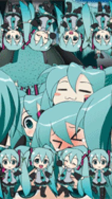 初音未来 鬼马呆萌qq表情包【51p】