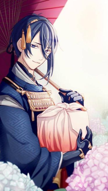 刀剑乱舞和风美男 三日月宗近手机壁纸(1)