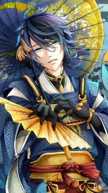 刀剑乱舞和风美男 三日月宗近手机壁纸(1)