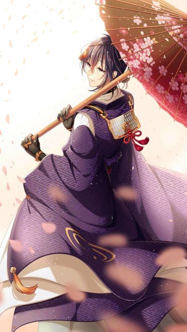 刀剑乱舞和风美男 三日月宗近手机壁纸(1)