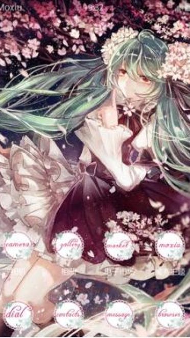 樱花落下的季节 初音未来安卓手机主题下载