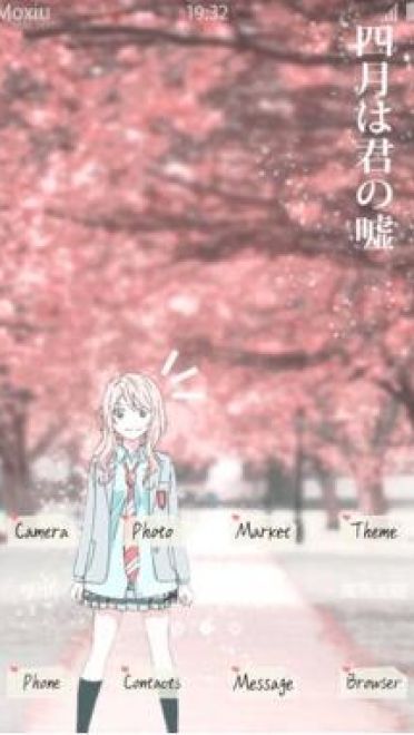 没有你的四月 就要来了 有马公生&宫园薰 安卓手机主题下载