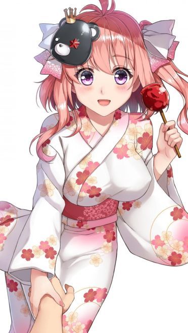 秀色可餐的动漫和服美少女手机壁纸