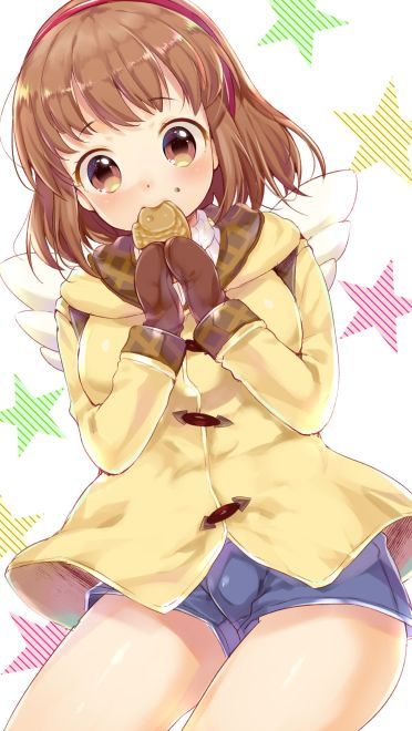 穿着短裤的动漫美少女图片