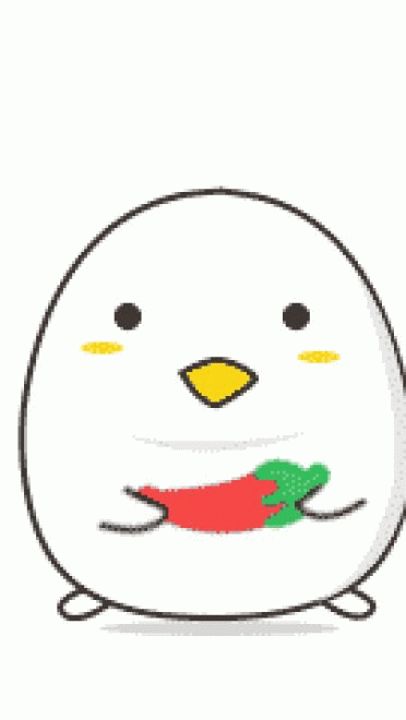 咕咕鸡小白动态表情，一只很猛的大白鸡