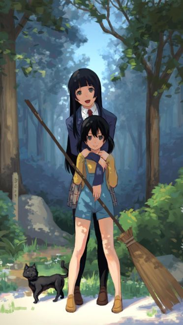 飞翔的魔女 精选高清手机壁纸下载