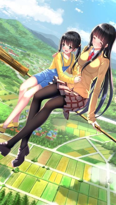 飞翔的魔女 精选高清手机壁纸下载