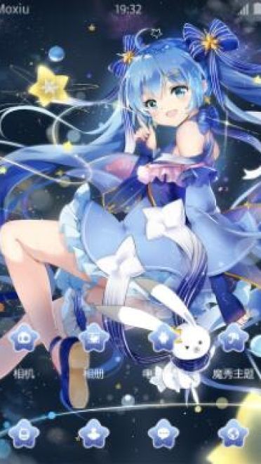 初音未来【雪初音】 萌化手机主题