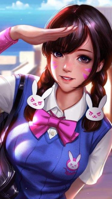 《守望先锋》D.Va萌化手机主题