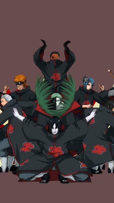 《火影忍者》晓组织 萌化手机主题