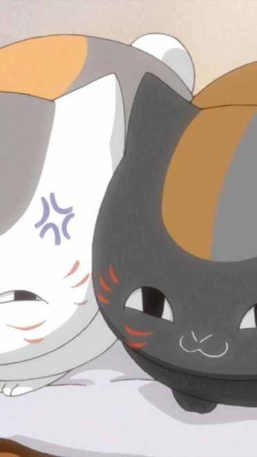黑猫与白猫 夏目友人帐猫咪老师手机主题