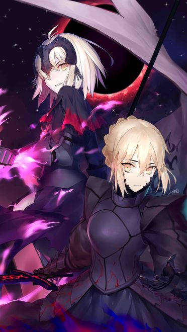 FGO手机壁纸fate黑贞德壁纸