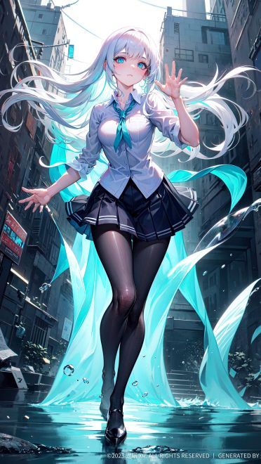 少女插画手机壁纸 动漫黑丝1080p