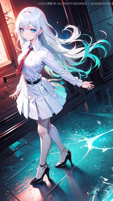 少女插画手机壁纸 动漫黑丝1080p