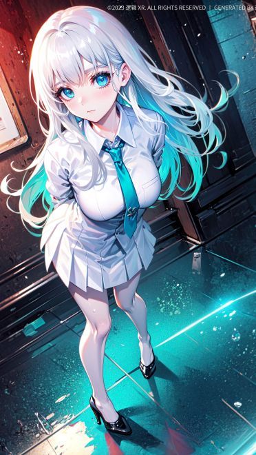 少女插画手机壁纸 动漫黑丝1080p