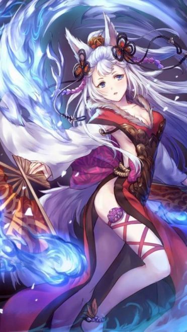 窈窕妩媚 手机壁纸 扇子特辑