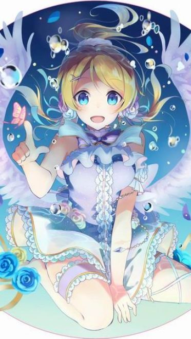 被花儿眷顾的少女 手机壁纸