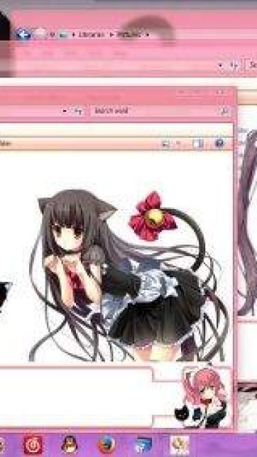 猫耳少女 win7主题