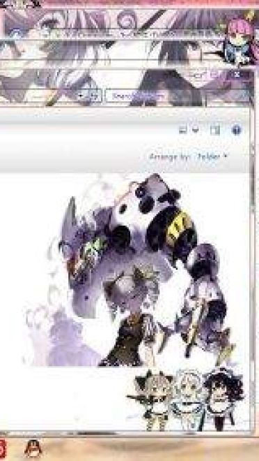 崩坏学园2 win7主题 妹纸等你哦