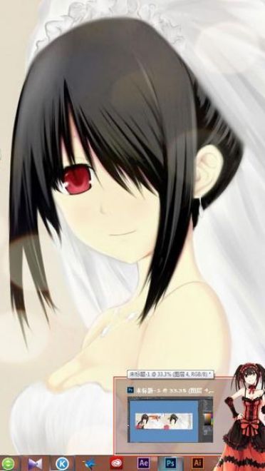 约会大作战 时崎狂三 win7主题